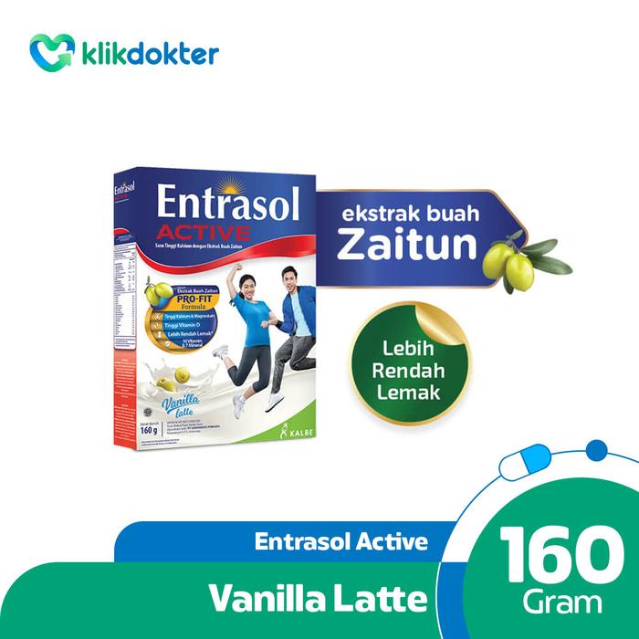 Gambar Entrasol Active Vanilla Latte 160gr dari Klikdokter Official Store undefined Tokopedia