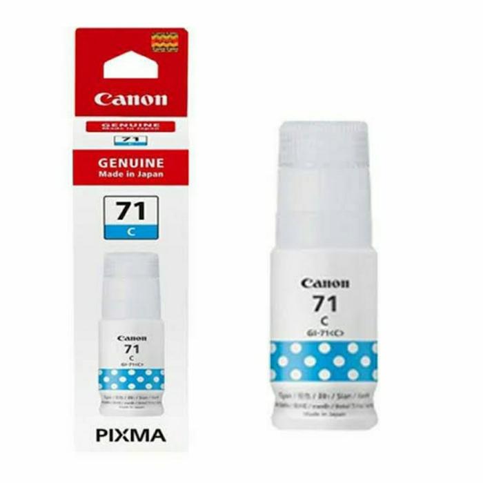 Gambar Tinta Canon GI-71 GI71 GI 71 Printer PIXMA G1020 G2020 G3020 - Biru dari df allshop undefined Tokopedia