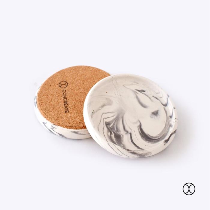 Gambar CONCREATE Single Coaster Terra / Tatakan Gelas / Alas Gelas / Tray - Marble dari Concreate living undefined Tokopedia