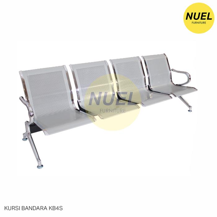 Gambar NUEL Kursi Duduk Bandara Besi Stainless / Kursi Tunggu - KB4S dari NuelFurniture undefined Tokopedia