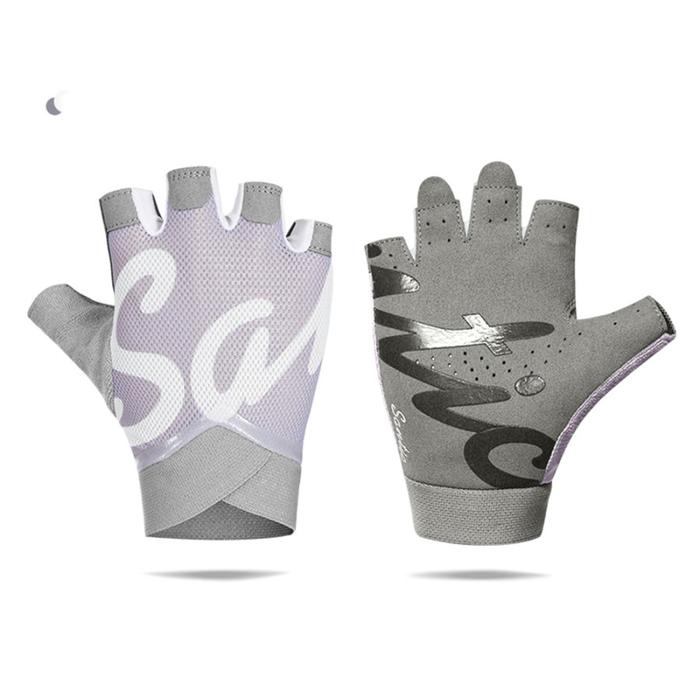 Gambar SANTIC ZHIGU Cycling Glove Sarung Tangan Sepeda Road Bike LIGHT BLUE - PINK, S dari kezaku undefined Tokopedia