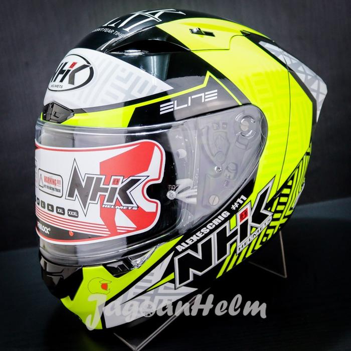 Gambar NHK HELM GPR TECH STREET ALEX ESCRIG | BLACK YELLOW GLOSSY | GP R TECH - M dari JAGOAN HELM undefined Tokopedia