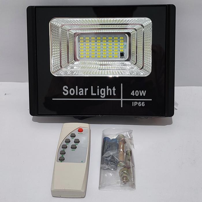 Gambar LAMPU SAJA 40 Watt LAMPU SOROT SOLAR CELL  PANEL LED PUTIH KUNING - Putih dari AJR LIGHT undefined Tokopedia