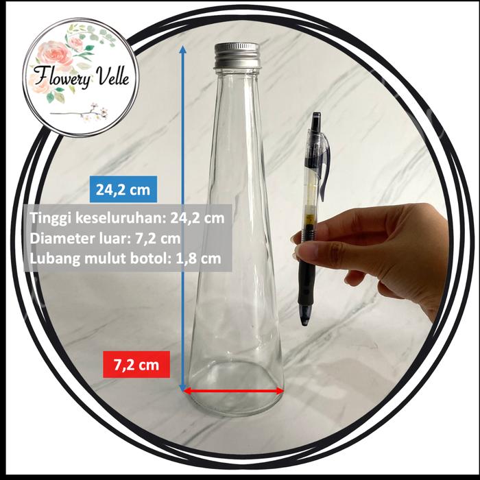 Gambar Botol Kaca Kecil with Cork Tempat Kaca Glass Bottle Jar Kaca Mini - C dari Flowery Velle undefined Tokopedia