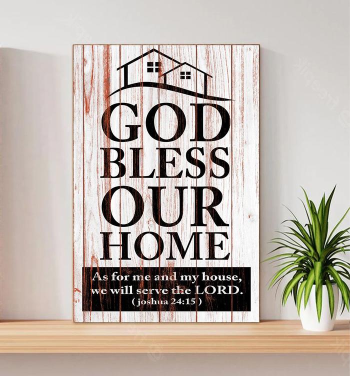 Gambar hiasan dinding kristen god bless home walldecor rohani - GOD BLESS  B dari FITOBI undefined Tokopedia