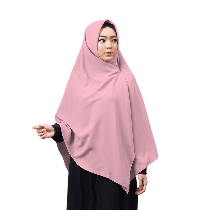 Gambar Jilbab Syari Wolfis 150x150 Kerudung Segi Empat Jumbo Grade A Premium - baby pink dari OzraStore undefined Tokopedia