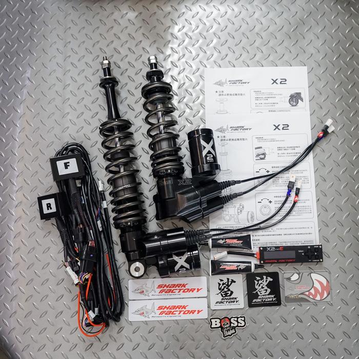 Gambar Electronic Shock Tabung Shark Factory X2 E Black Sprint Primavera dari Boss Vespa undefined Tokopedia