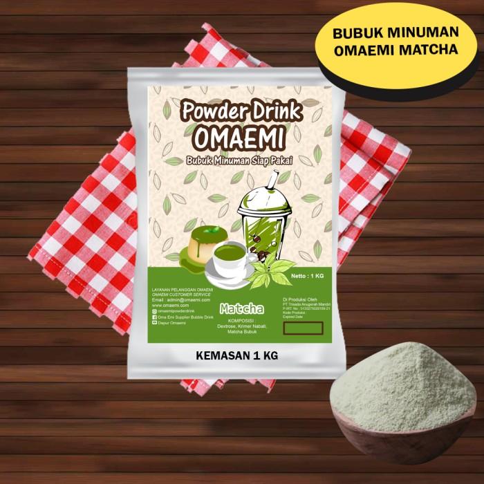 Gambar BUBUK SERBUK MINUMAN OMAEMI RASA MATCHA KEMASAN 1KG KUALITAS TERJAMIN dari OmaEmi undefined Tokopedia