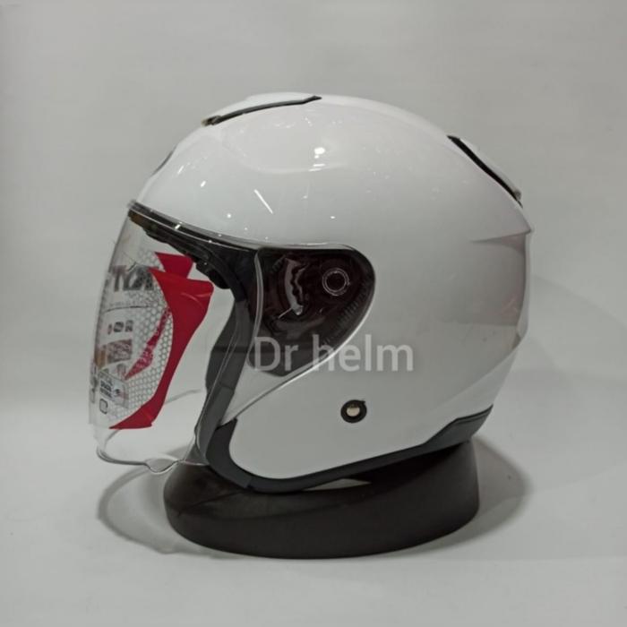 Gambar HELM KYT KYOTO R SOLID ORIGINAL - Putih, M dari dr helm undefined Tokopedia
