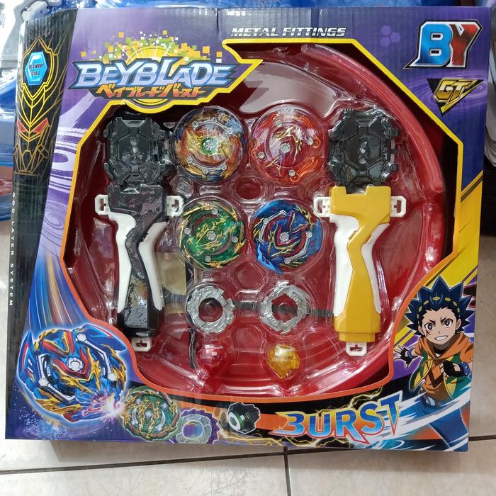 Gambar gangsing beyblade burst 4in1 Launcher Set Arena Gangsing - 2HendgripAttck dari RAJABALOK undefined Tokopedia