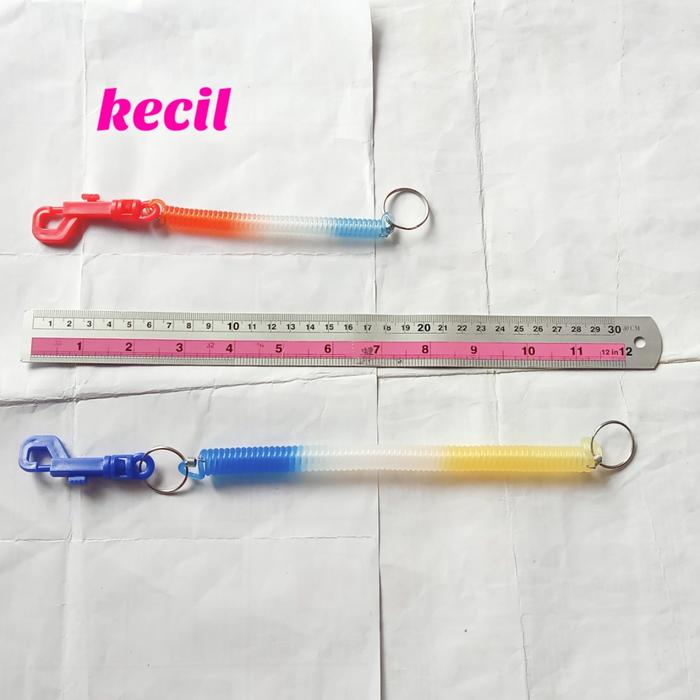 Gambar BESAR - Gantungan kunci spiral tali karet per elastis keychain murah - kecil dari Alfa Kirani Shop undefined 4 Tokopedia