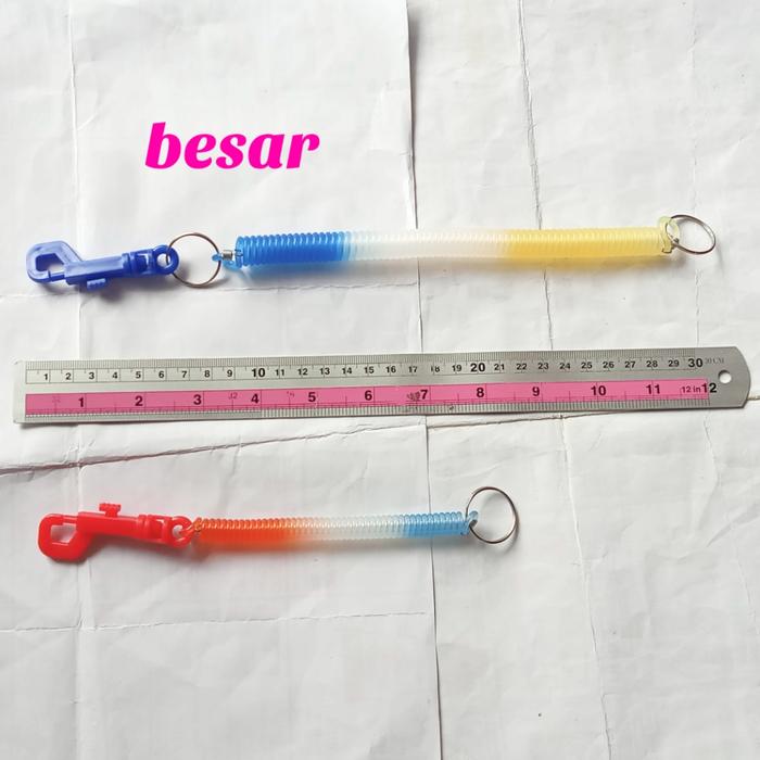 Gambar Gantungan kunci tali spiral karet per elastis kecil keychain murah - kecil dari Alfa Kirani Shop undefined 5 Tokopedia