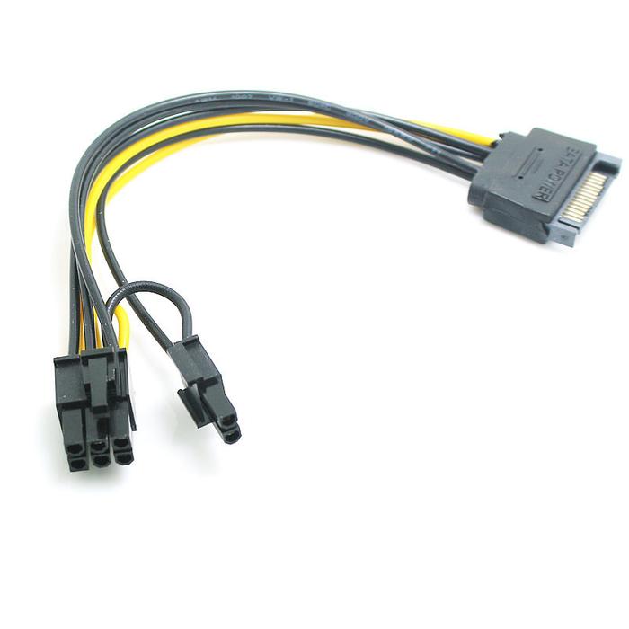 Jual Kabel SATA to Pin PCIE Converter VGA Mining Cable Adapter