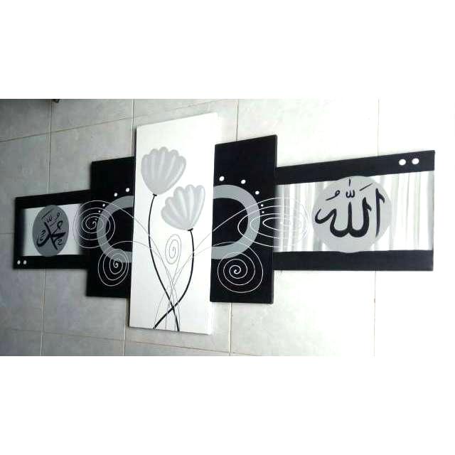 Gambar Lukisan Tangan Pajangan Hiasan Dinding Kaligrafi Ukuran Besar Jumbo - Hitam dari Devata Store Official undefined Tokopedia