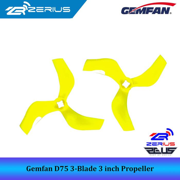 Gemfan D75 75mm 3-Blatt Propeller Set - 4 Paar Für RC Cinewhoop Drohnen