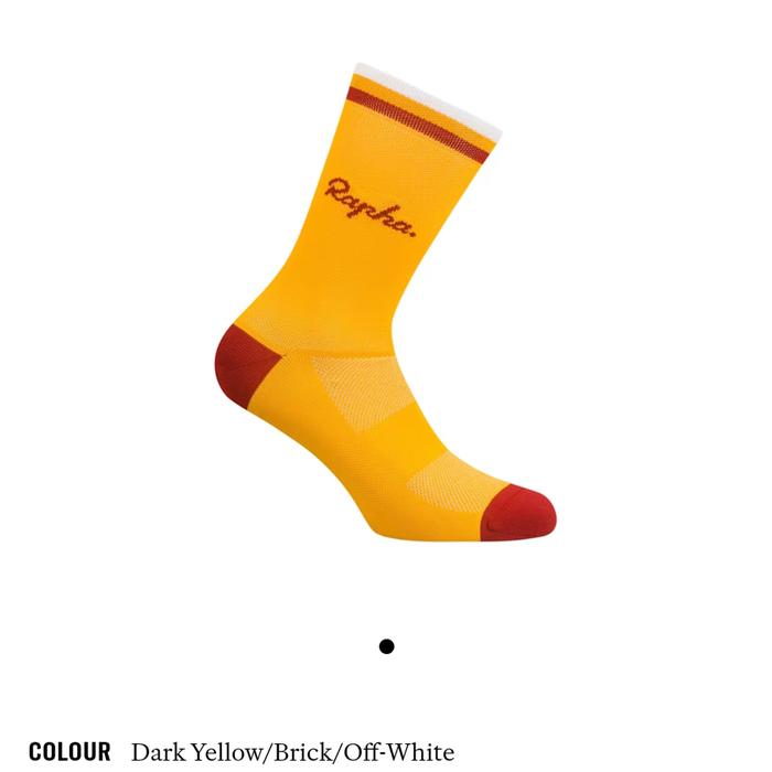 Gambar Kaos Kaki Rapha Logo Socks Original - Dark Yellow, S dari diraga undefined Tokopedia