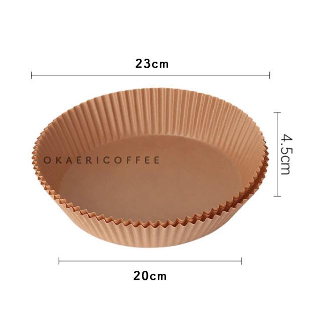 Gambar Kertas Alas Air Fryer Disposable Baking Paper Anti Lengket Bulat 50pcs - D20cm dari Okaeri Coffee undefined Tokopedia