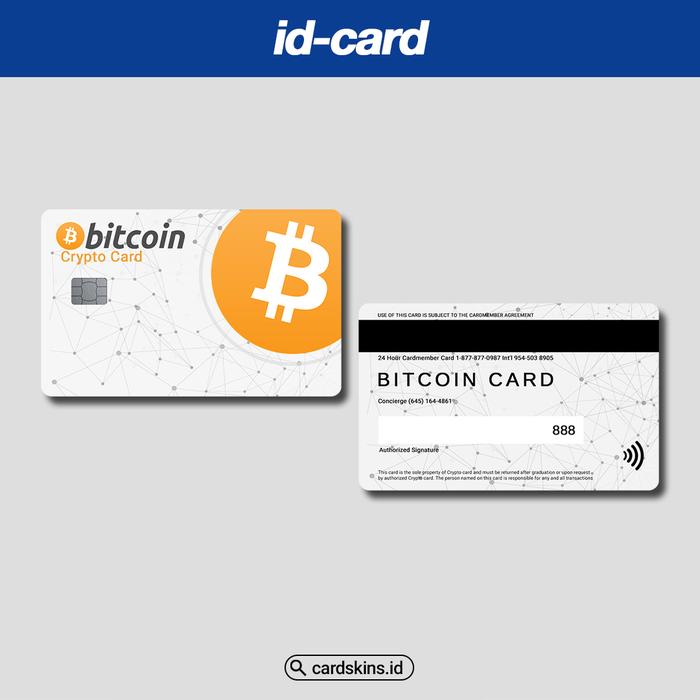 Gambar CRYPTOCURRENCY CARD / PREMIUM ID CARD - BITCOIN, Chip dari Cardskins undefined Tokopedia