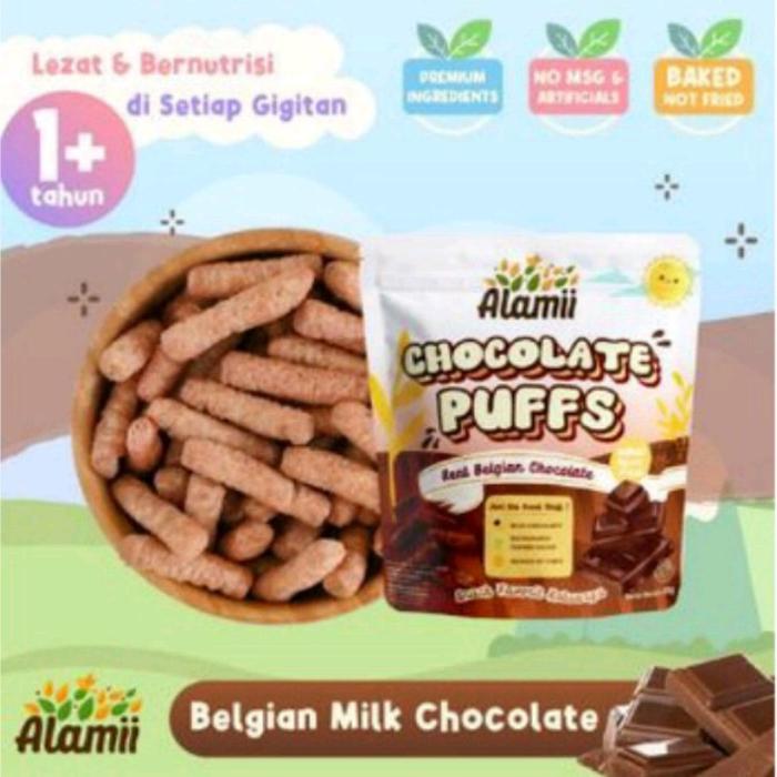 Gambar Alamii Puffs Snack 25gr - Cemilan Bayi Golden Veggie / Strawberry - Chocolate dari sertamart undefined Tokopedia