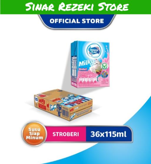 Gambar Frisian Flag Milky Susu UHT Strawberry 115ml 1 Dus Isi 36 Pcs dari Sinar Rezeki Store undefined Tokopedia