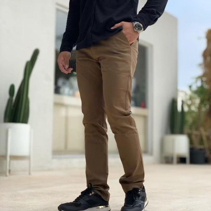 Gambar celana chino pria Coffee slimfit casual premium | Chino Big Size/Jumbo - Coffee, 40 dari Anindhi_OfficialShop undefined Tokopedia