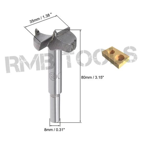 Gambar Mata Bor Engsel Sendok Router Forstner Auger Bit Hole Saw Kayu -Varian - 35mm dari RMBtools Fastener undefined Tokopedia