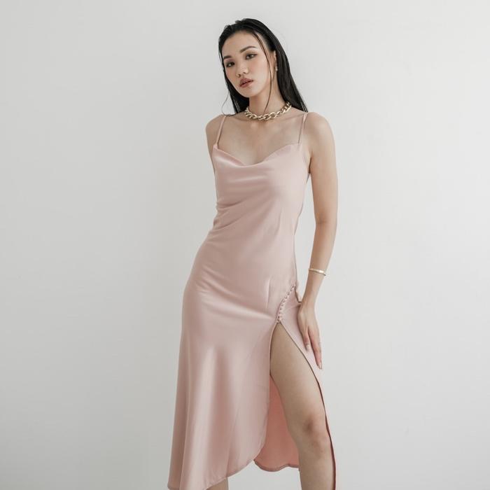 Gambar Sandra Dress - Baby pink, L dari Keyclothingline undefined Tokopedia