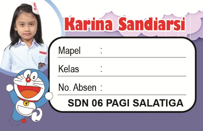 Gambar Stiker Mata Pelajaran Custom Foto Mapel Label Buku Nama Doraemon - Dora1 dari Eiwa Printing undefined Tokopedia