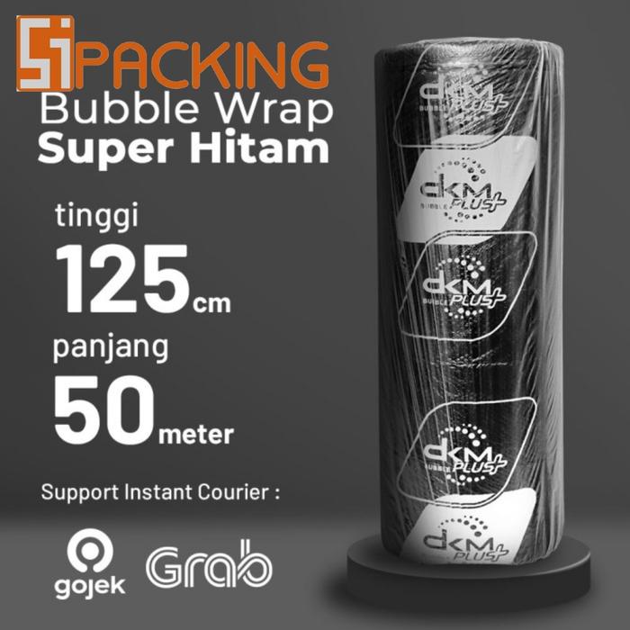 Gambar Bubble wrap hitam 40cm x 50m - HITAM PREMIUM, 40CM X 50M dari Sipacking Store undefined Tokopedia