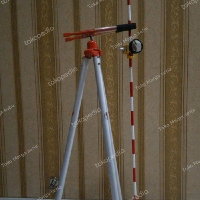 Gambar Jual mini prisma Topcon complite tripod jepit murah dari toko margasetia undefined Tokopedia