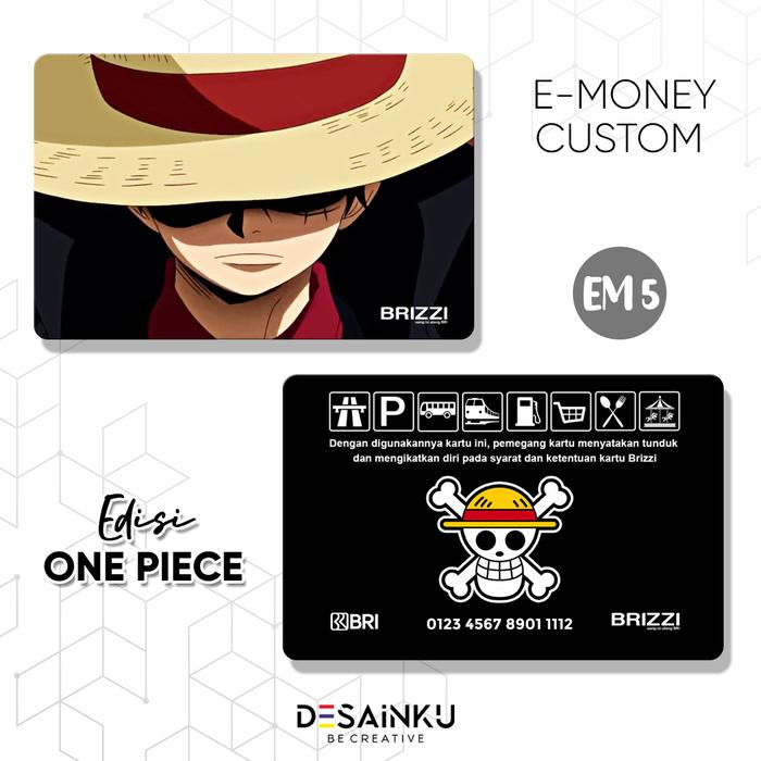 Gambar E-money One Piece Edition / Emoney Custom / Emoney Anime / E-TOLL - EM5, BRIZZI dari Desainku 99 undefined Tokopedia