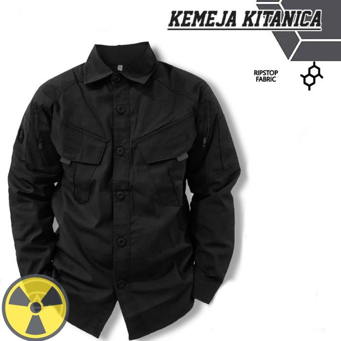 Gambar kemeja tactical kitanica - kemeja formal - kemeja parka tactical - kem - Hitam, M dari FLUENT. INCSHOP undefined Tokopedia