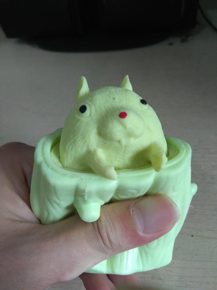 Jual Mainan Pop it Squishy Tupai Karet Silikon Squishy Murah