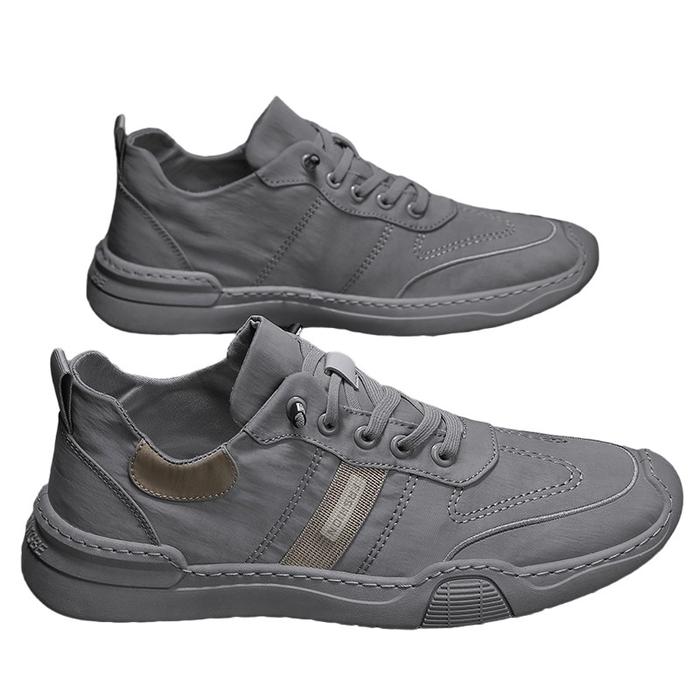 Gambar Sepatu Sneakers Pria Casual Import Sepatu Kets Olahraga Santai Jogging - Abu-abu, 44 dari OneMMA undefined Tokopedia