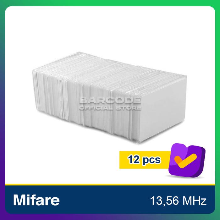 Gambar Blank Card Mifare 13,56 Mhz Kartu PVC RFID ID Card Printer 12 Pcs - Polos dari Barcode Store Solutions undefined Tokopedia