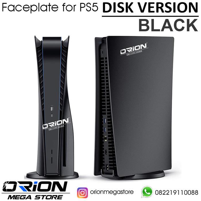 Gambar PS5 Cover Case PS5 Face Plate PS5 Case Cover PS5 Backplate BLACK - DISK VERSION dari Orion Mega Store undefined Tokopedia