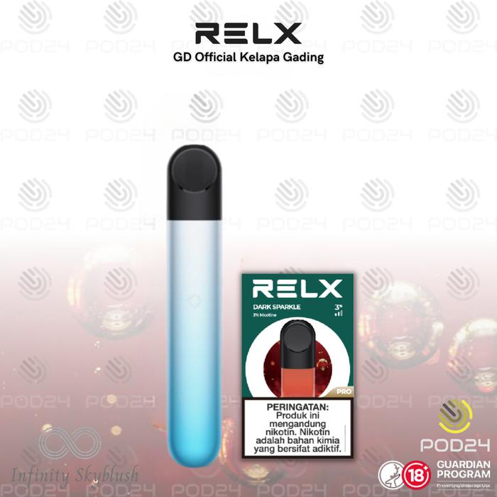 Gambar RELX Bundle Infinity Arctic Mist Device and Pods - Dark Sparkle dari RELX GD Official Kelapa Gading undefined Tokopedia