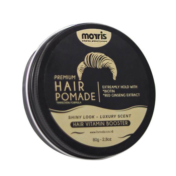 Gambar Morris Hair Pomade Premium 80gr / Pomade Premium Tahan Lama / ORIGINAL dari Moreskin_Nasa undefined Tokopedia