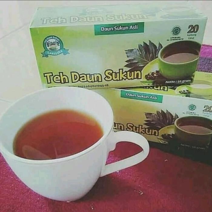 Gambar Teh Daun Sukun Asli 100% / Teh Kesehatan - Reguler dari Almahyra Galery undefined Tokopedia