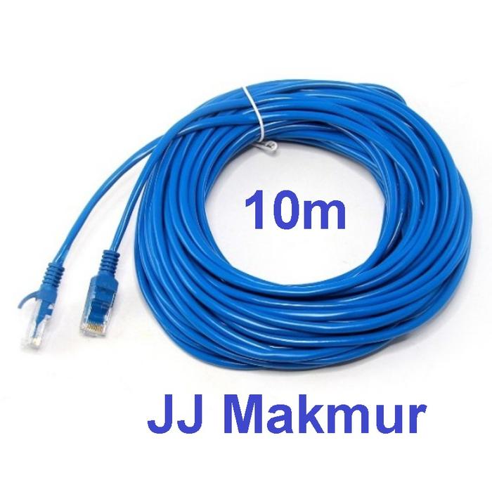 Gambar Kabel LAN Biru 5m 10m 15m 20m 25m 30m Bagus - LAN Cable Good Quality - 10 meter dari JJ Makmur Electronic undefined Tokopedia