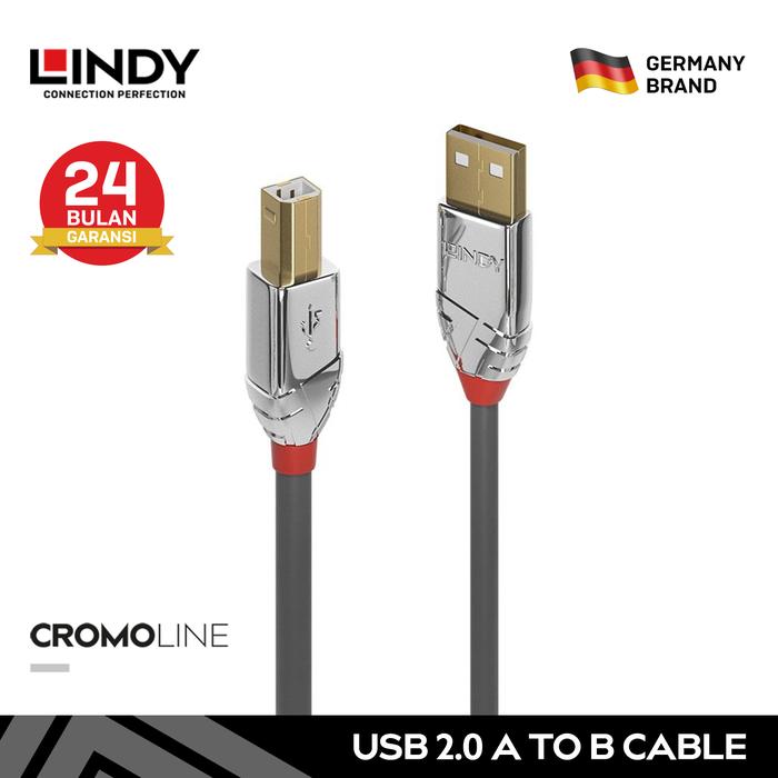 Gambar Kabel Printer Audio Interface Soundcard LINDY Type B to A USB 2.0-0.5M dari LINDY INDONESIA undefined Tokopedia