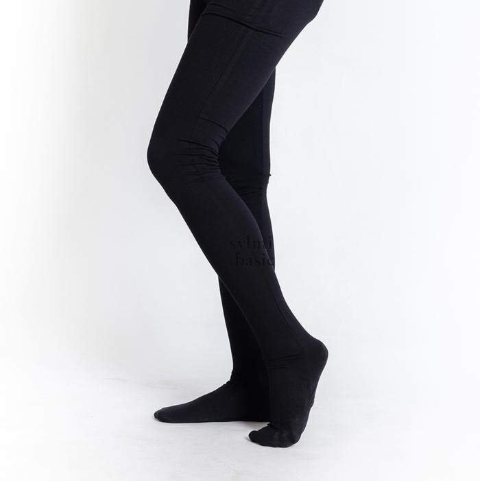 Gambar Legging wudhu white by Sylmi Basic - Hitam, L - XL dari amani moeslim undefined Tokopedia