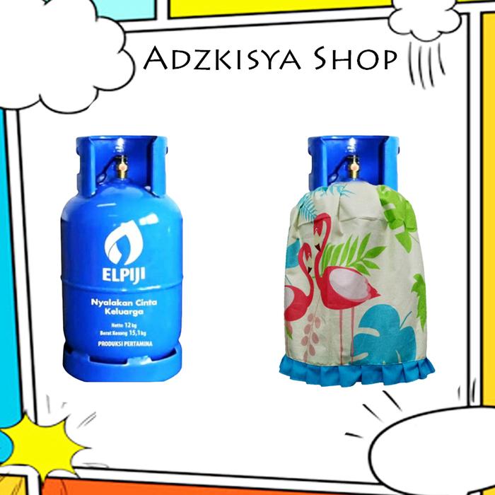 Gambar sarung tabung gas cover tabung gas elpiji 12 kg - FlaminggoHjauRB dari AdzkisyaShop undefined Tokopedia