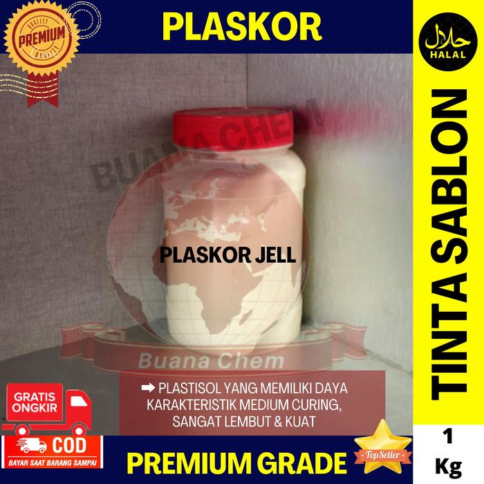Gambar Plaskor 1 kg Plastisol Tinta Sablon Pasta Sablon Cat Sablon - Jell dari Buana Chem undefined Tokopedia