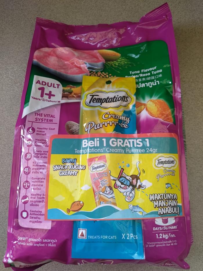 Gambar Whiskas Adult Cat Food 1,2kg Dry Food Freshpack - Tuna dari Winner Pet Care undefined Tokopedia