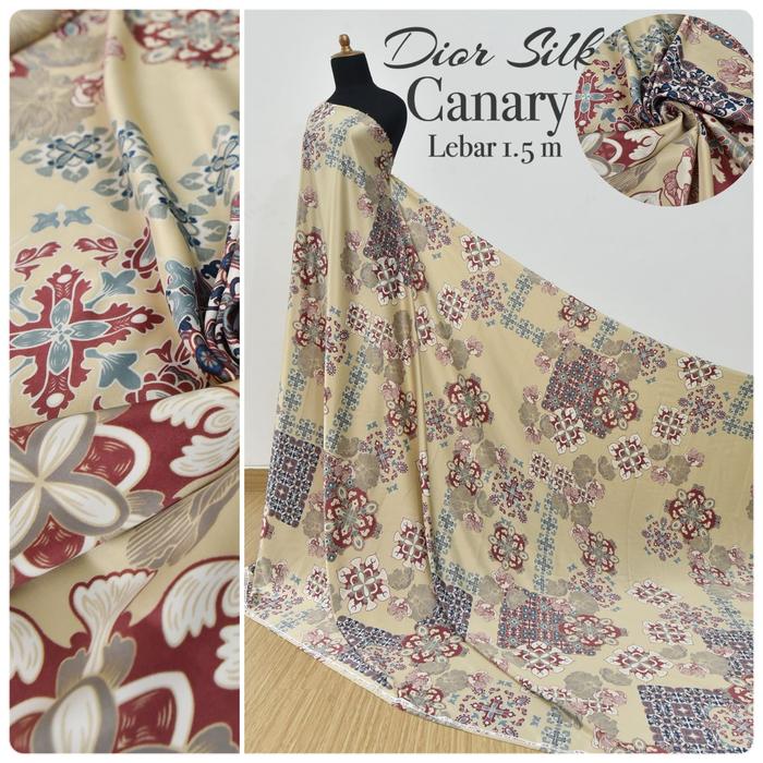 Gambar kain silk by NY | kain meteran | harga per 0,5m - canary dari kurniatextile undefined Tokopedia