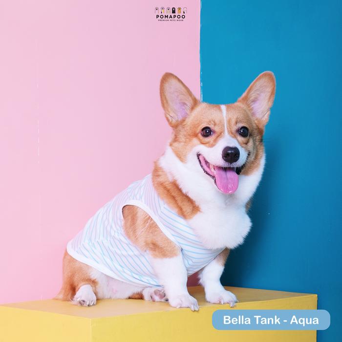 Gambar POMAPOO - Baju Kucing dan Baju Anjing Bella Tank (1) - BELLA AQUA, TANK - S dari Pomapoo undefined Tokopedia