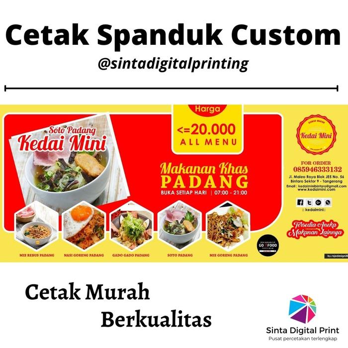 Gambar Cetak Spanduk Warung Makan Padang Custom / Banner Flexy dari Sinta Digital Printing undefined Tokopedia