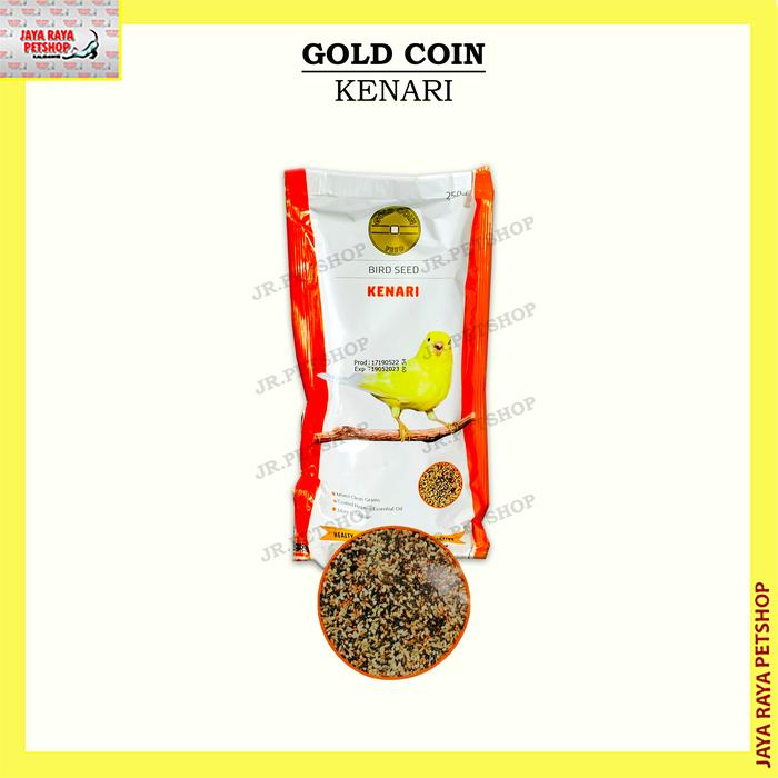 Gambar Gold coin bird feed makanan burung all varian 450G & 250G - KENARI 250.G dari JAYA RAYA PETSHOP undefined Tokopedia