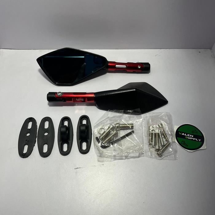 Gambar Spion Tomok V5 kaca biru datar universal ninja aerox vario nmax pcx - Merah dari Valensupply undefined Tokopedia